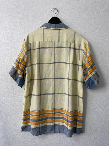 Plaid Short Sleeve Shirt - L/XL