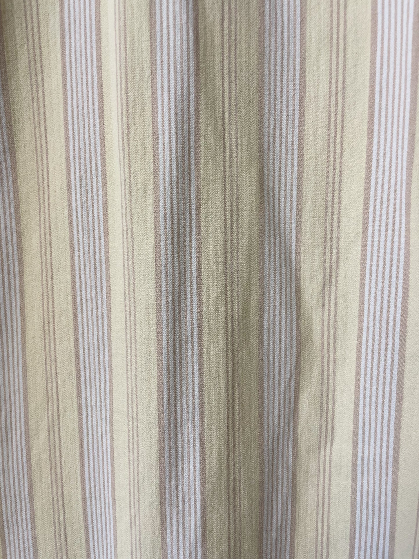 Yellow Striped Short Sleeve Shirt - S/M