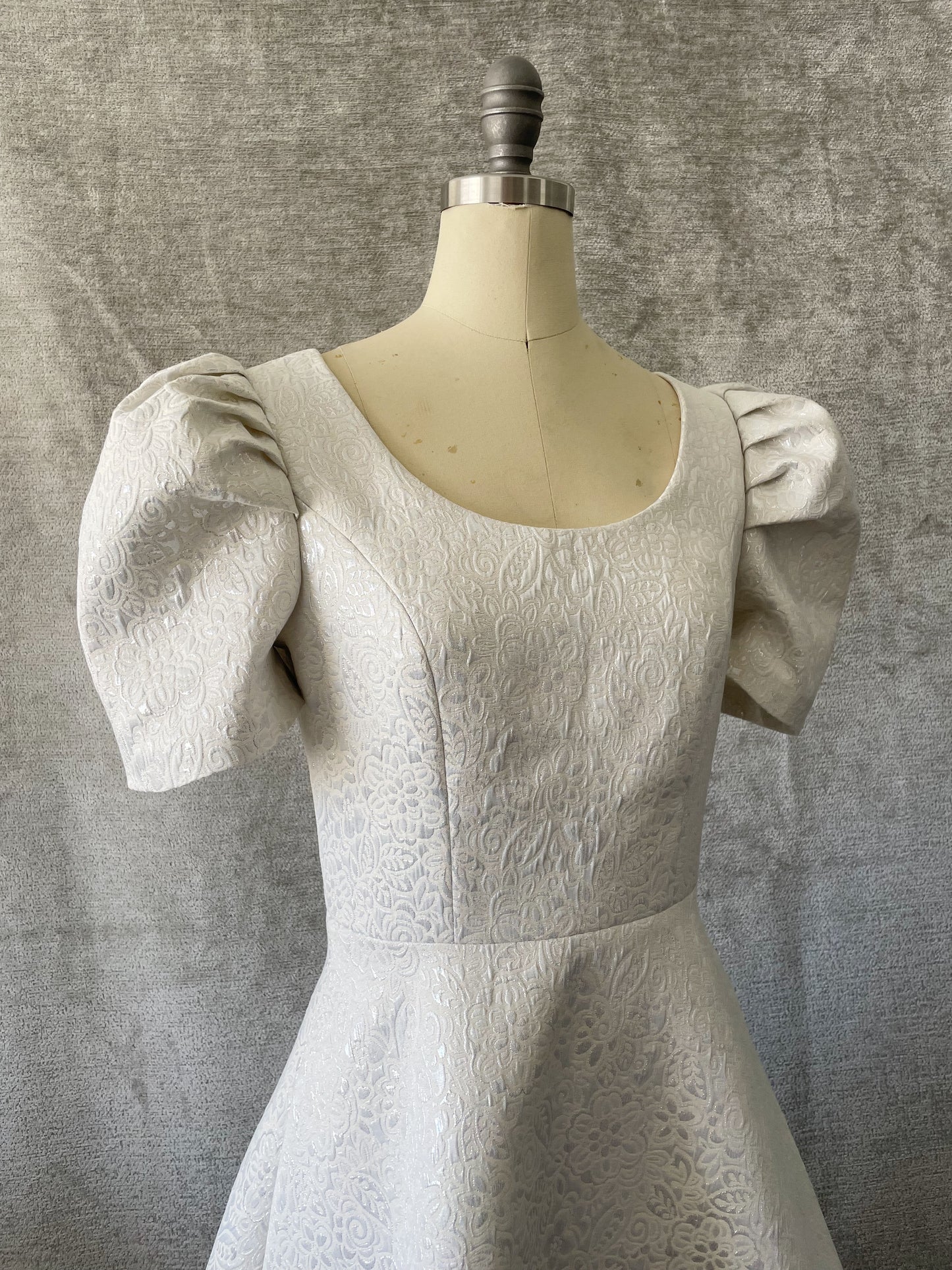 Brocade Dress with Modern Terno Sleeves