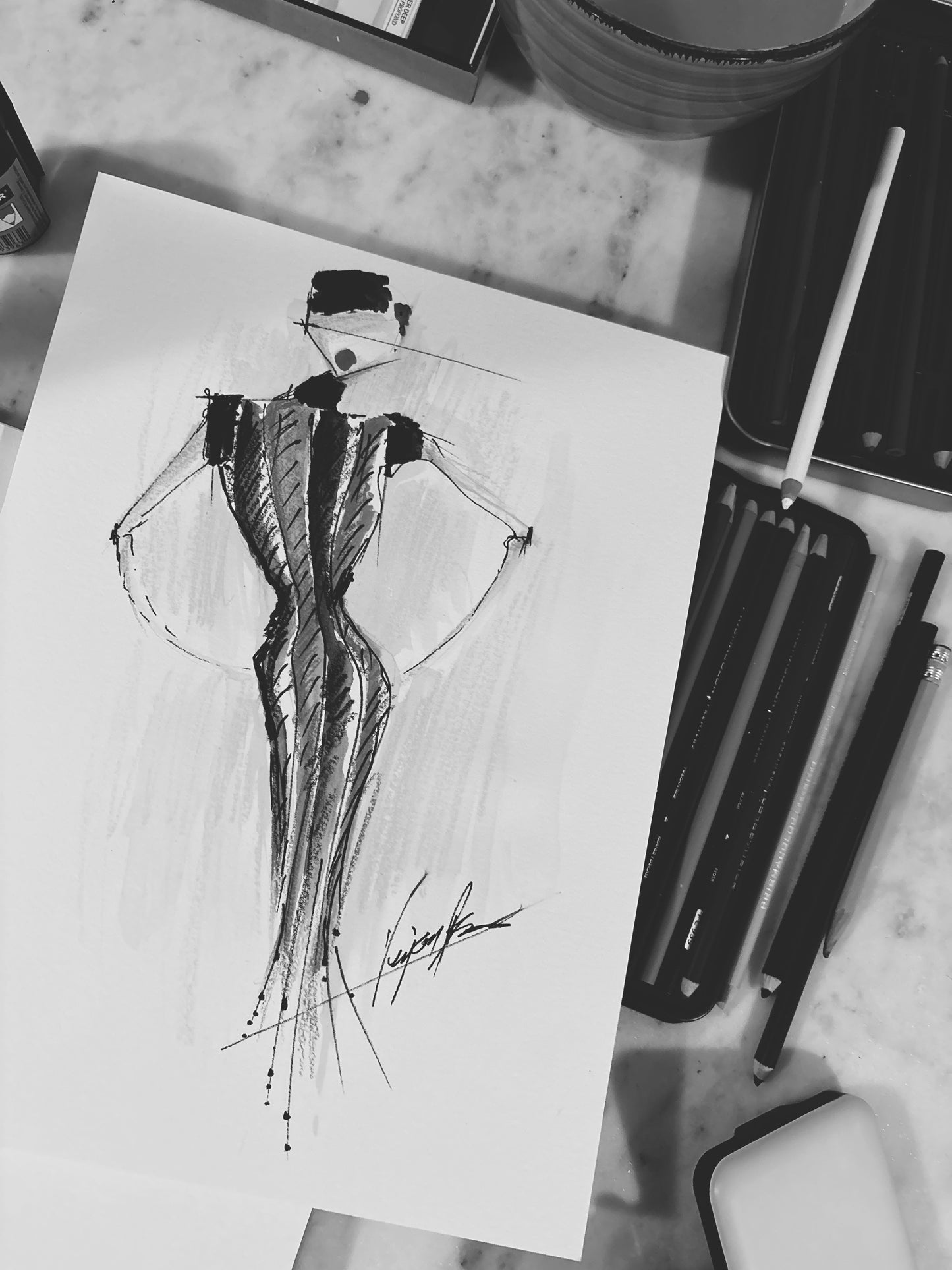 Veejay Floresca Original Sketch 2